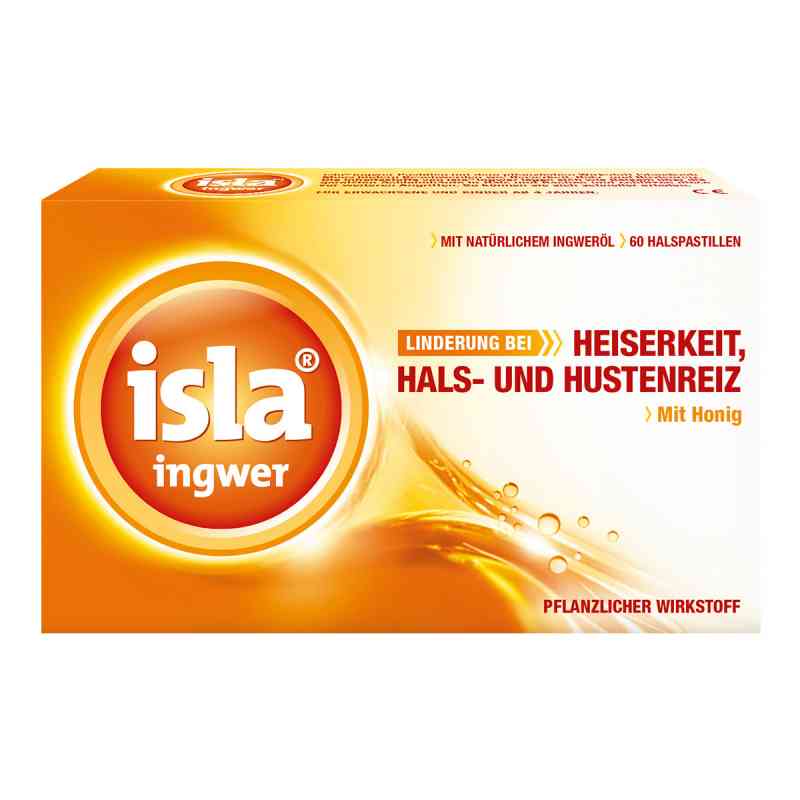 isla ingwer Halspastillen bei Halskratzen und Reizhusten  60 stk von Engelhard Arzneimittel GmbH & Co.KG PZN 07233888