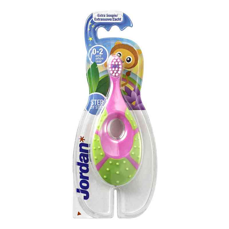 Jordan Babyzahnbürste Step 1 0-2 Jahre 1 stk von Megadent Deflogrip Gerhard Reeg GmbH PZN 01684549