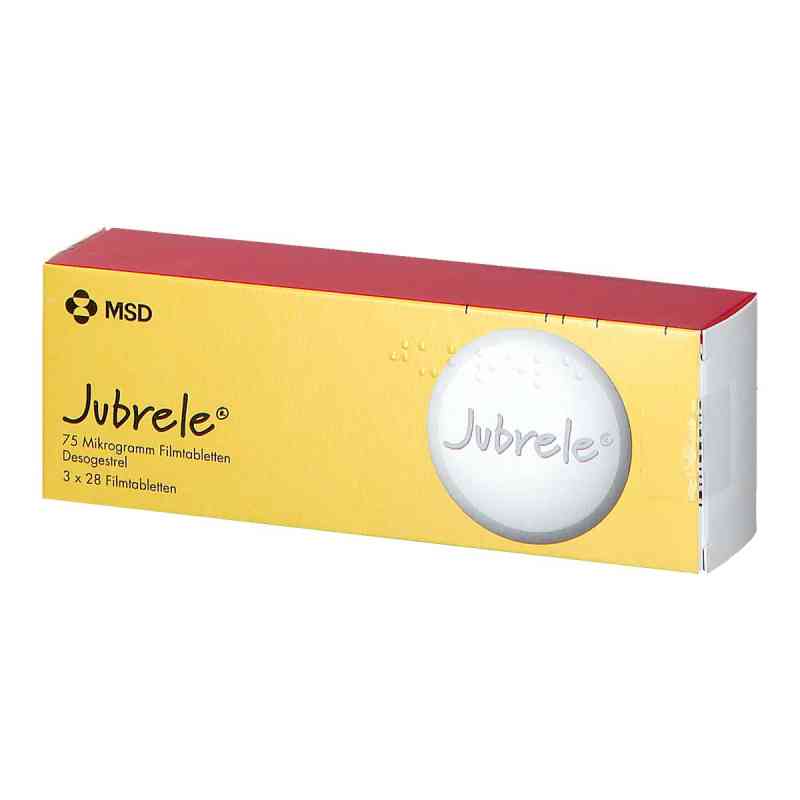 Jubrele 75 Mikrogramm Filmtabletten Desogestrel 3X28 stk von Organon Healthcare GmbH PZN 09475236