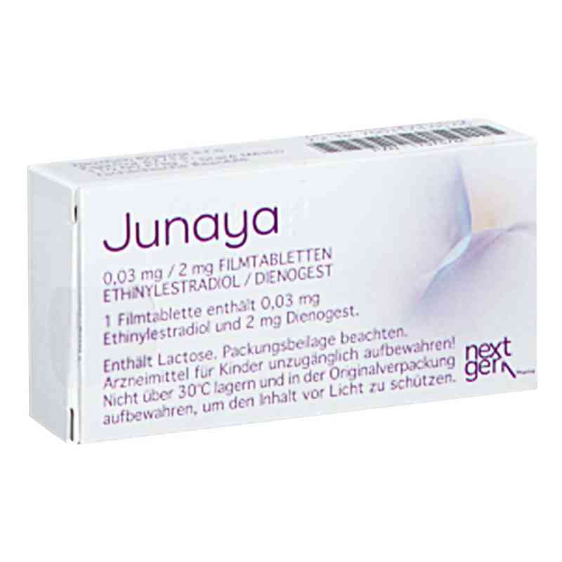 Junaya 0,03 Mg/2 Mg Filmtabletten 3X21 stk von NextGen Pharma s.r.o. PZN 17975786