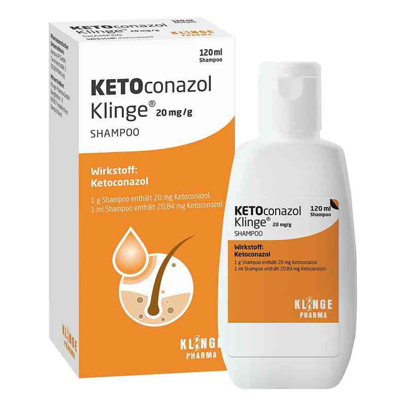 Ketoconazol Klinge 20 mg/g Shampoo 120 ml von Klinge Pharma GmbH PZN 16923190