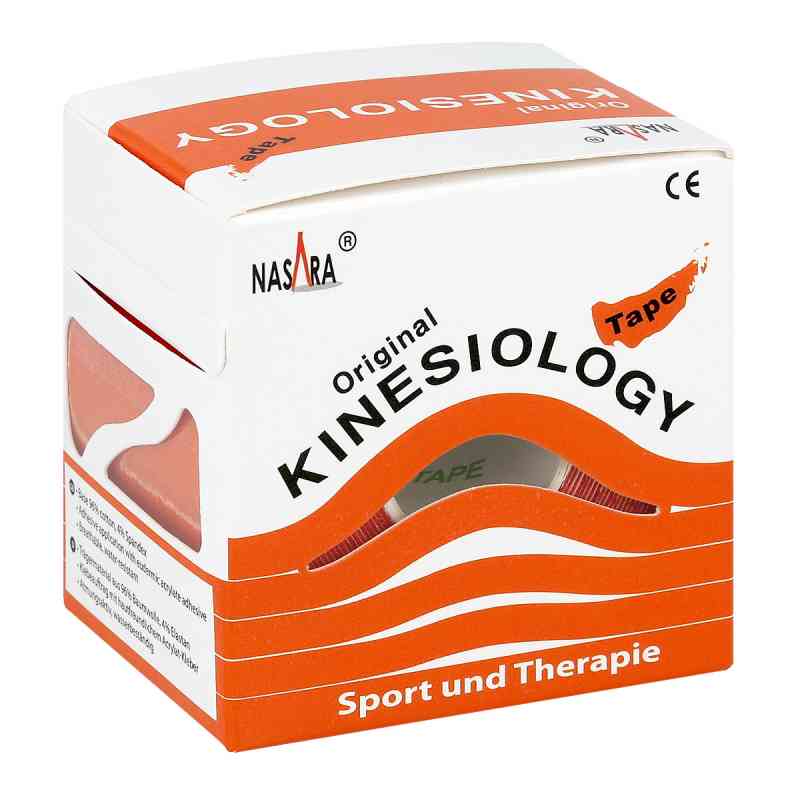 Kinesiotape Nasara 5cmx5m orange 1 stk von Mikros GmbH PZN 01177901