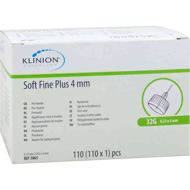 Klinion Soft fine plus Kanülen 4mm 32g 0,23mm 110 stk von eu-medical GmbH PZN 10179649