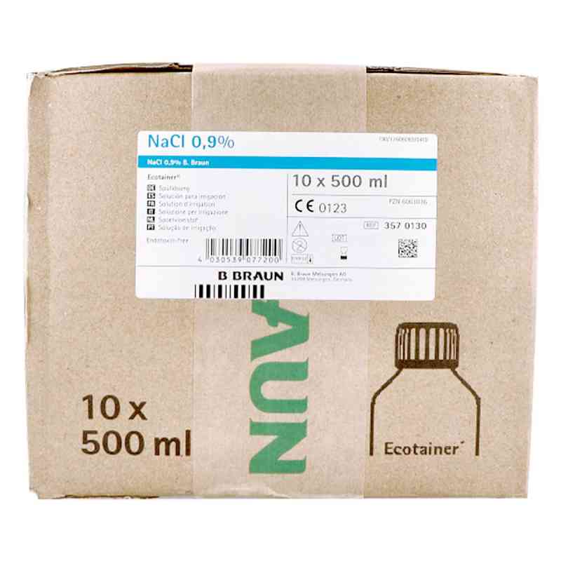 Kochsalzlösung 0,9% B.braun Spüllsg.ecotainer 10X500 ml von B. Braun Melsungen AG PZN 06063036