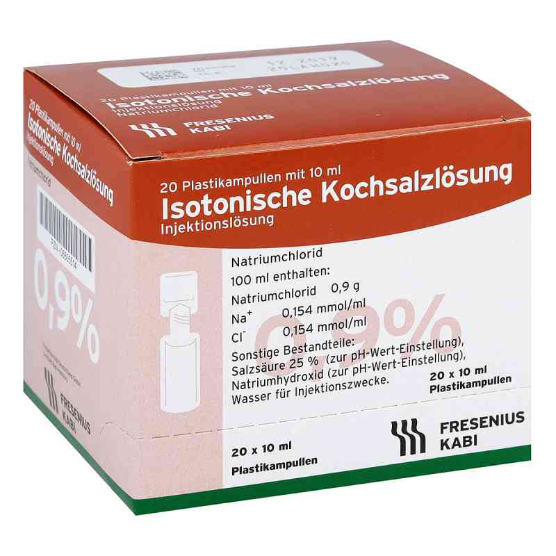 Kochsalzlösung 0,9% Pl. Fresenius iniecto -/inf.-lsg. 20X10 ml von Fresenius Kabi Deutschland GmbH PZN 06605514