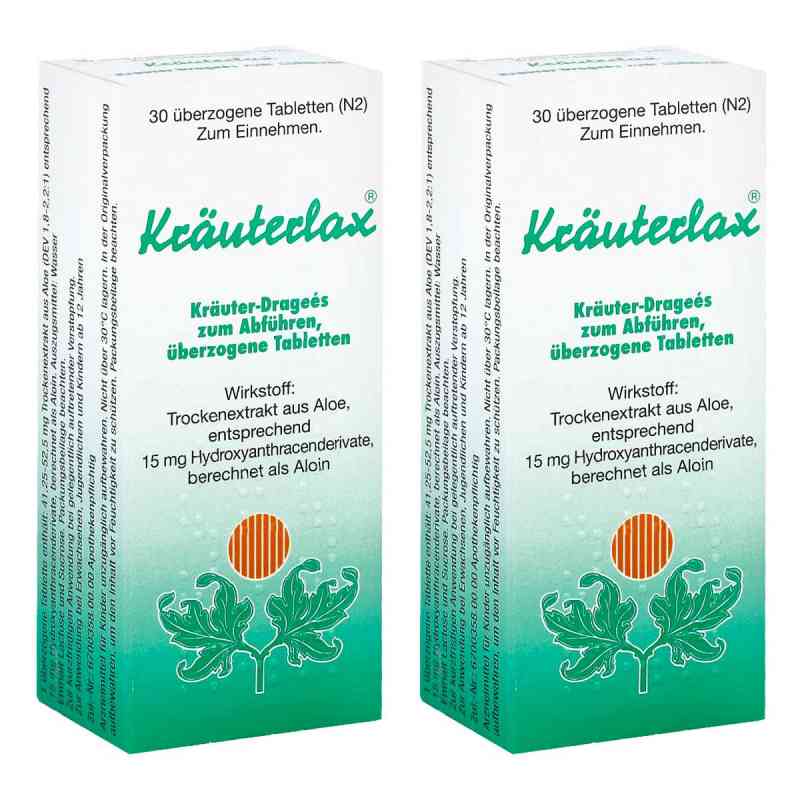 Kräuterlax Kräuter-Dragees zum Abführen 2x30 stk von Dr. Theiss Naturwaren GmbH PZN 08104805