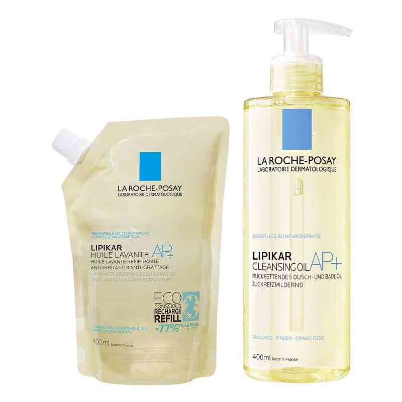 La Roche Posay Dusch- und Badeöl + Nachfüllpack 1 Pck von L'Oreal Deutschland GmbH PZN 08102585