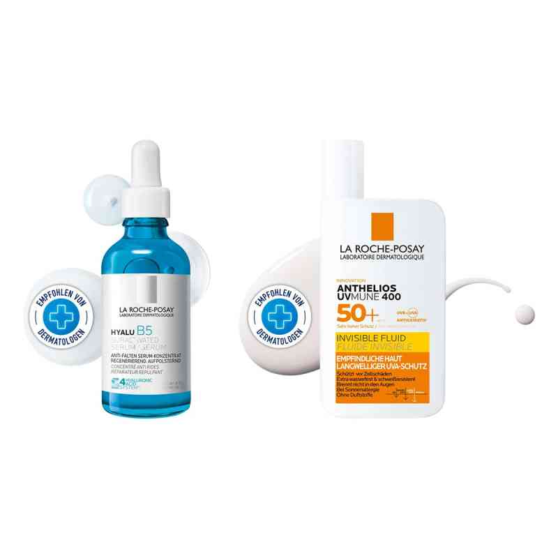 La Roche Posay Hyalu B5 Suractivated Serum + Anthelios Invisible 2x50 ml von L'Oreal Deutschland GmbH PZN 08106439