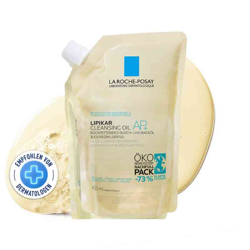 La Roche-Posay Lipikar AP+ Dusch- und Badeöl – Nachfüllpack 400 ml von L'Oreal Deutschland GmbH PZN 16573850