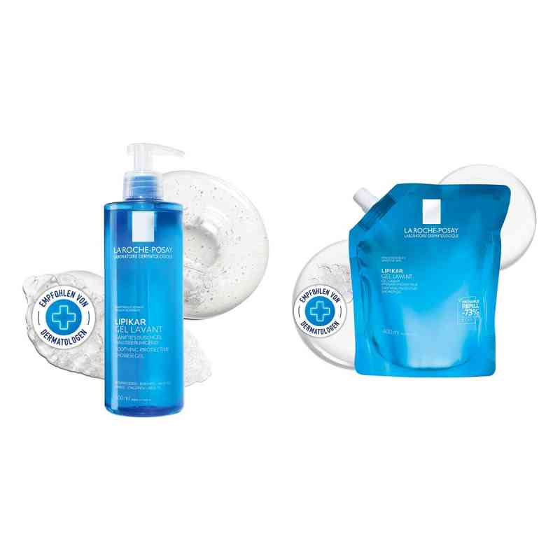 La Roche Posay Lipikar Gel Lavant + Nachfüllpack Set 400+400 ml von L'Oreal Deutschland GmbH PZN 08106634