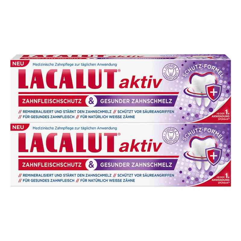 LACALUT aktiv Zahnfleischschutz & gesunder Zahnschmelz 2x75 ml von Dr. Theiss Naturwaren GmbH PZN 08101805