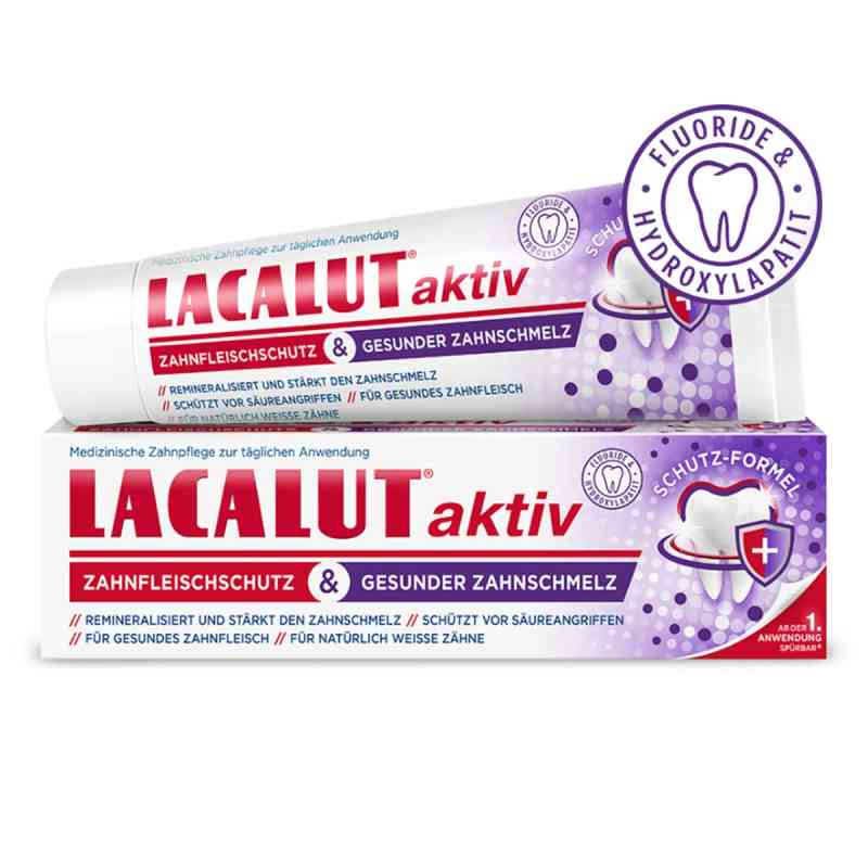 Lacalut Aktiv Zahnfleischschutz & Ges.zahnschmelz 75 ml von Dr. Theiss Naturwaren GmbH PZN 17668707