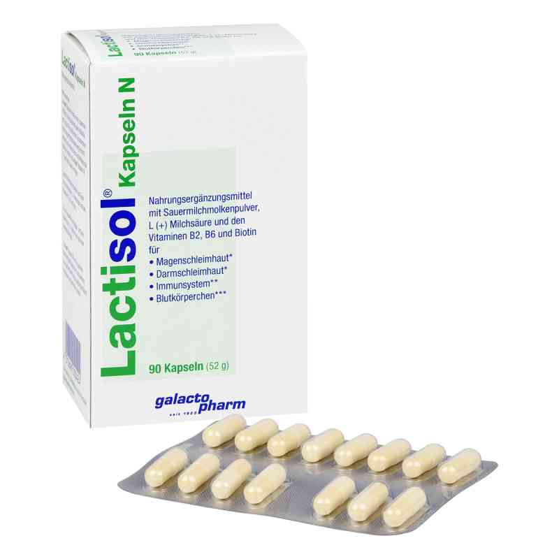 Lactisol Kapseln N 90 stk von Galactopharm Dr. Sanders GmbH & Co. KG. PZN 14300786