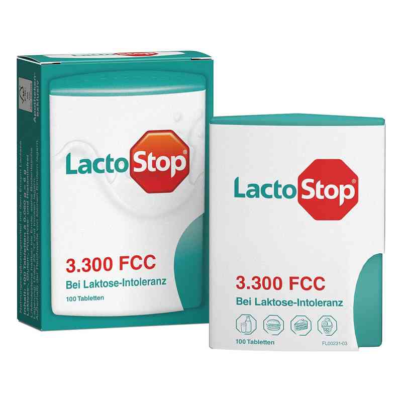 Lactostop 3.300 Fcc Tabletten Klickspender 100 stk von Hübner Naturarzneimittel GmbH PZN 09292004