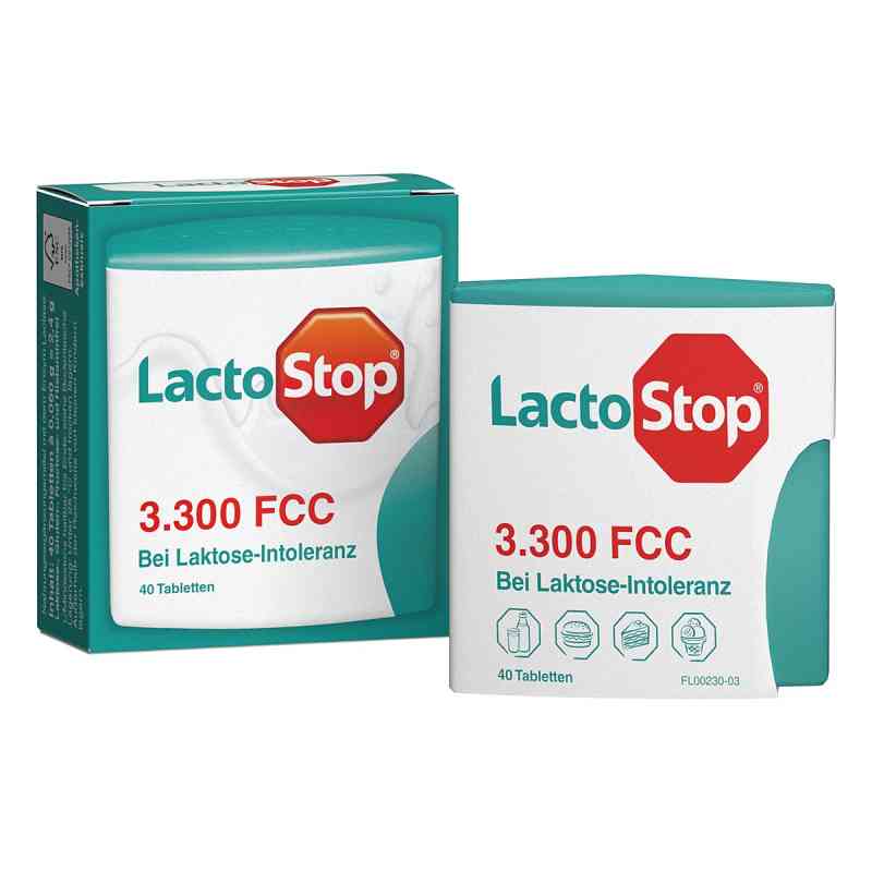 Lactostop 3.300 FCC Tabletten Klickspender 40 stk von MIBE GmbH Arzneimittel PZN 09291996