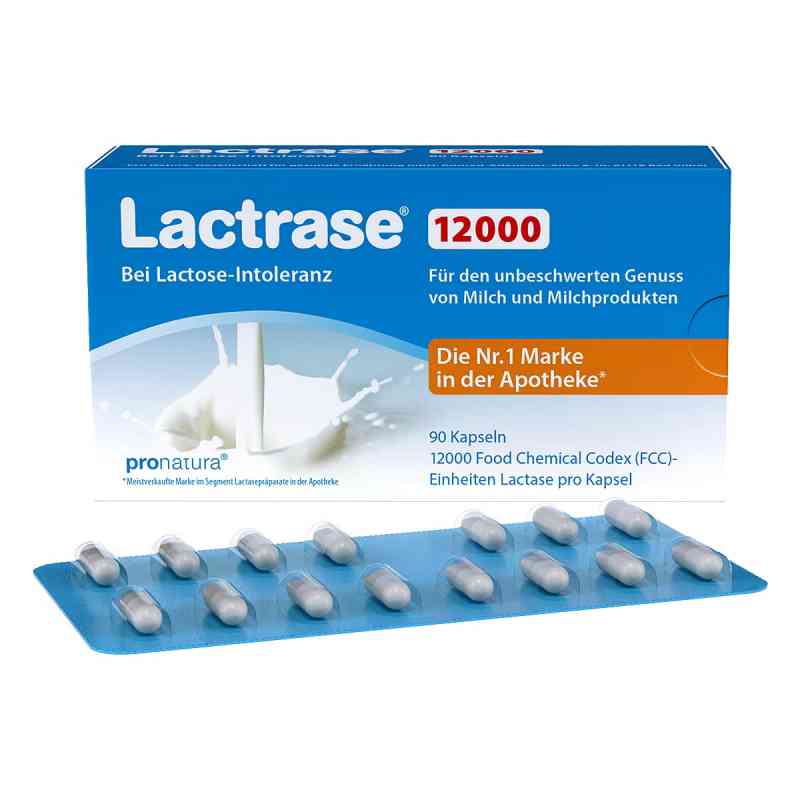 Lactrase 12.000 Fcc Kapseln 90 stk von Pro Natura Gesellschaft für gesunde Ernährung mbH PZN 13704085