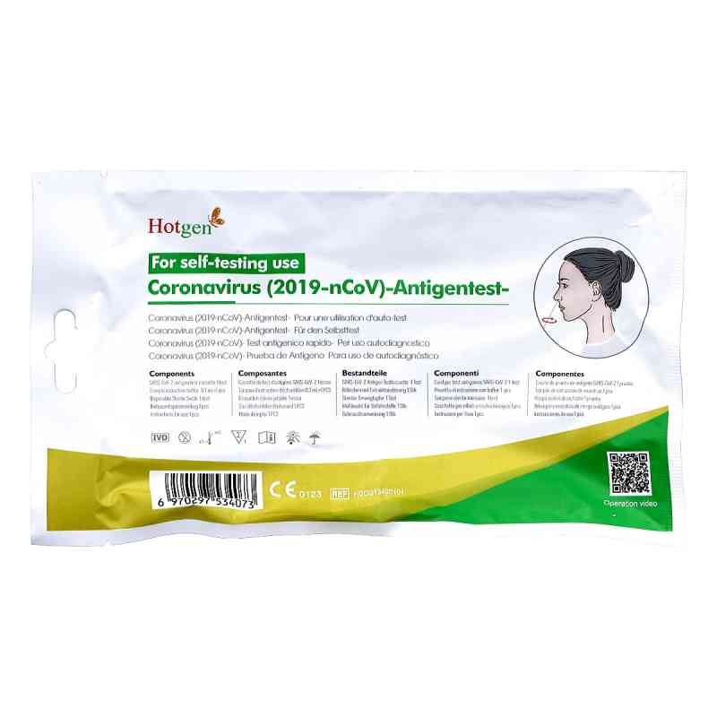 Laientest Hotgen Novel Coronavirus 2019-nCov - Nasentest 1 stk von  PZN 08101328