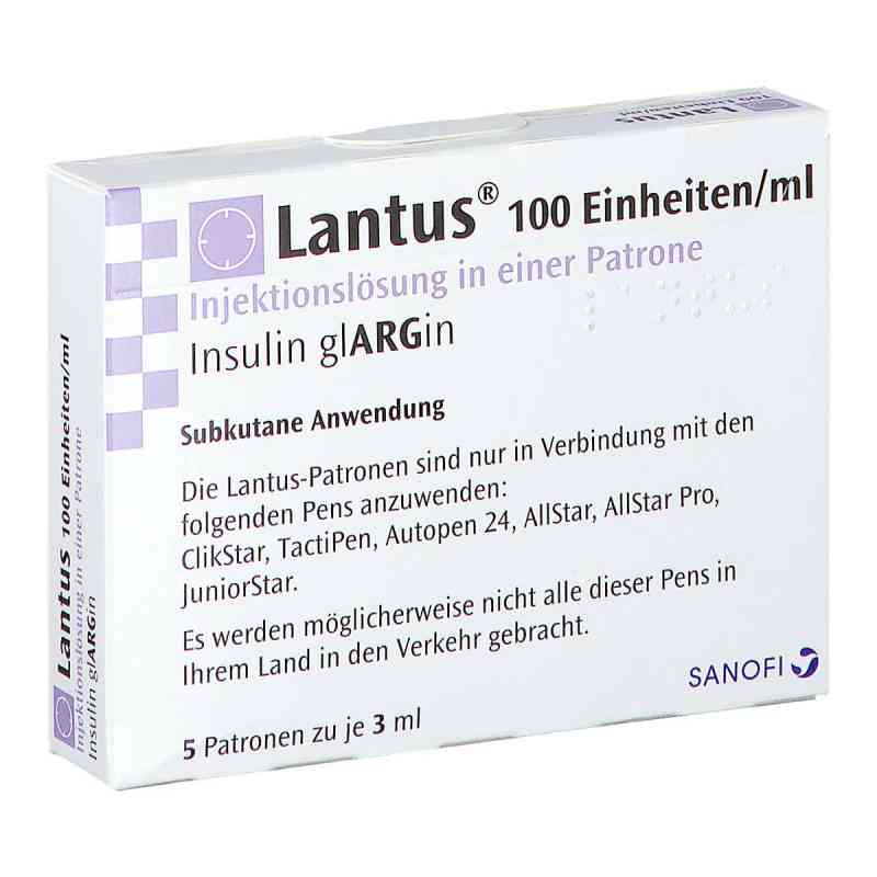 Lantus 100 Einheiten/ml Injektionslösung in Patrone 3ml 5X3 ml von Sanofi-Aventis Deutschland GmbH PZN 05387771