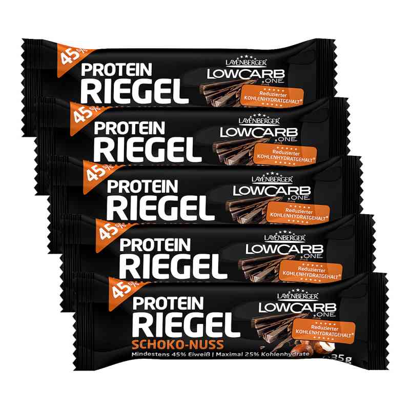Layenberger Lowcarb.one Protein-riegel Schoko-nuss 5x35 g von Layenberger Nutrition Group GmbH PZN 08100459