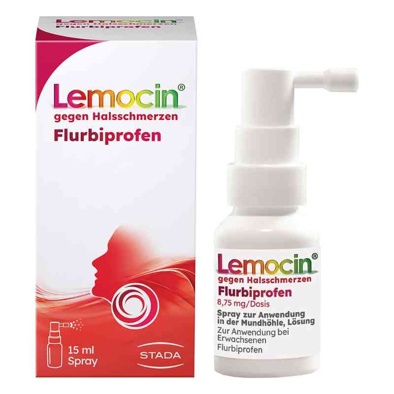 Lemocin Flurbiprofen Spray gegen Halsschmerzen 8,75mg/Dosis  15 ml von STADA Consumer Health Deutschland GmbH PZN 18661506