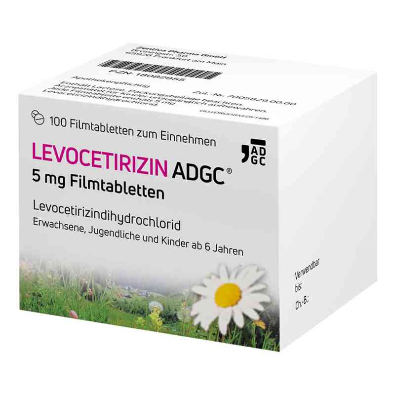 Levocetirizin ADGC 5 mg Filmtabletten 100  von Zentiva Pharma GmbH PZN 18082955