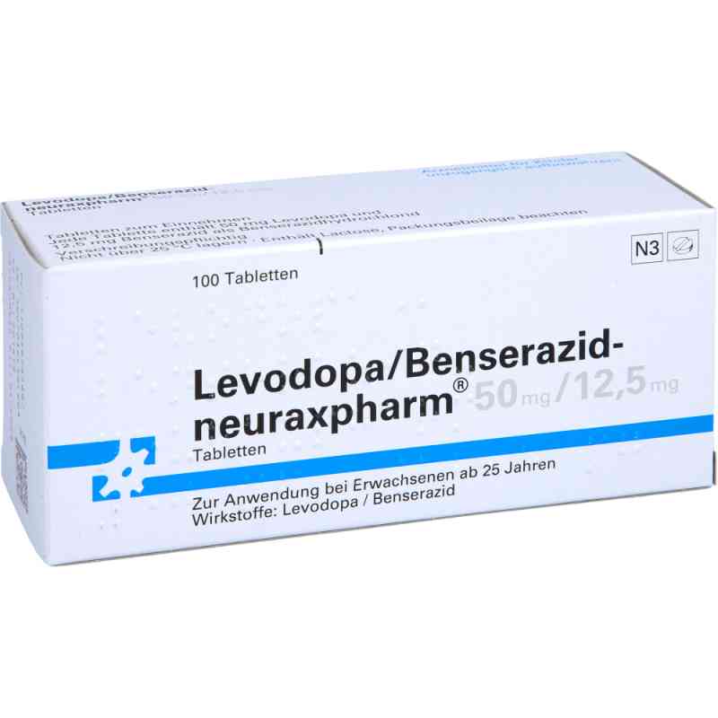 Levodopa/Benserazid-neuraxpharm 50mg/12,5mg 100 stk von neuraxpharm Arzneimittel GmbH PZN 09467656