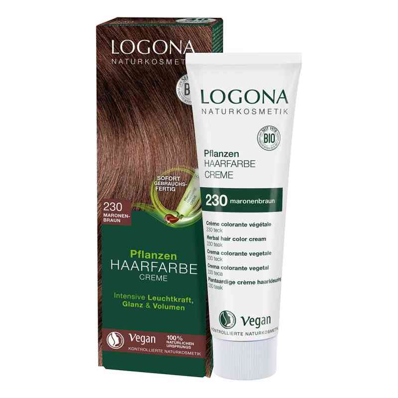 Logona Pflanzen-Haarfarbe Creme 230 maronenbraun 150 ml von LOGOCOS Naturkosmetik GmbH & Co. KG PZN 11034746