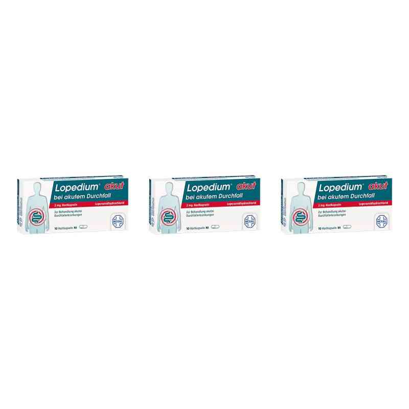 Lopedium® akut bei akutem Durchfall 2 mg Hartkapseln  3x10 stk von Hexal AG PZN 08104395