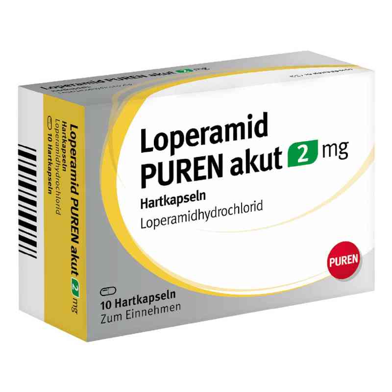 Loperamid Puren Akut 2 mg Hartkapseln 10 stk von PUREN Pharma GmbH & Co. KG PZN 17203492