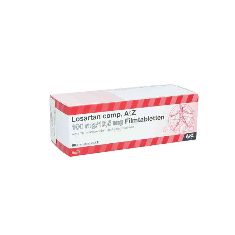 Losartan compositus Abz 100/12,5 mg Filmtabletten 98 stk von AbZ Pharma GmbH PZN 03456019