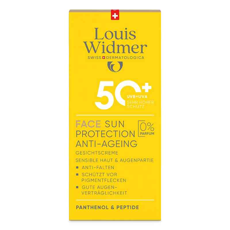 Louis Widmer Face Sun Protection Anti-Ageing 50 unparfümiert 50 ml von LOUIS WIDMER GmbH PZN 18441940