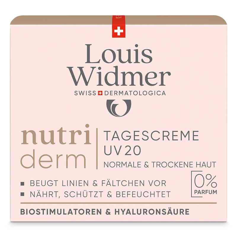 Louis Widmer nutriderm Tagescreme UV 20 unparfümiert 50 ml von LOUIS WIDMER GmbH PZN 18442460