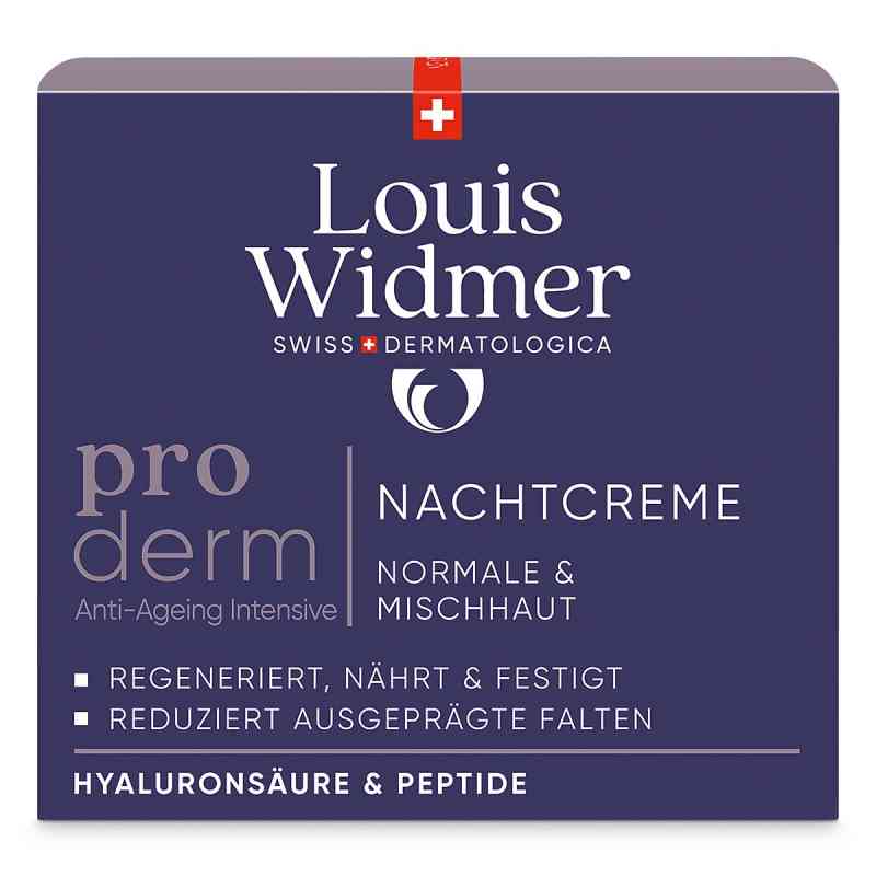 Louis Widmer proderm Nachtcreme 50 ml von LOUIS WIDMER GmbH PZN 18406866
