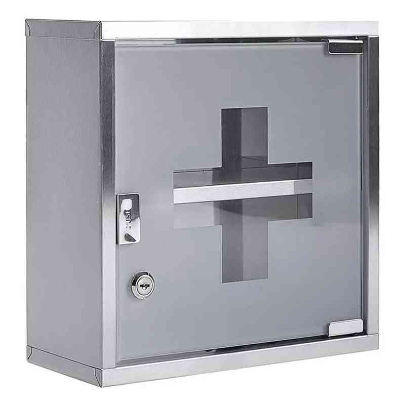 Lubexxx Medizinschrank Edelstahl 2 Fächer Abschließbar 1 stk von MAKE GmbH PZN 19680919