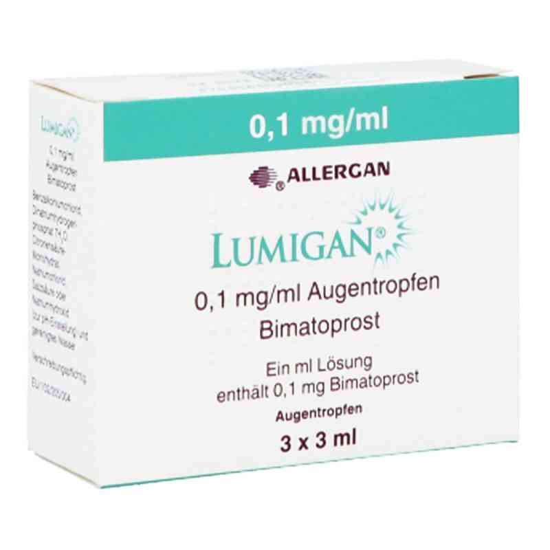 LUMIGAN 0,1mg/ml 3X3 ml von AbbVie Deutschland GmbH & Co. KG PZN 05900530