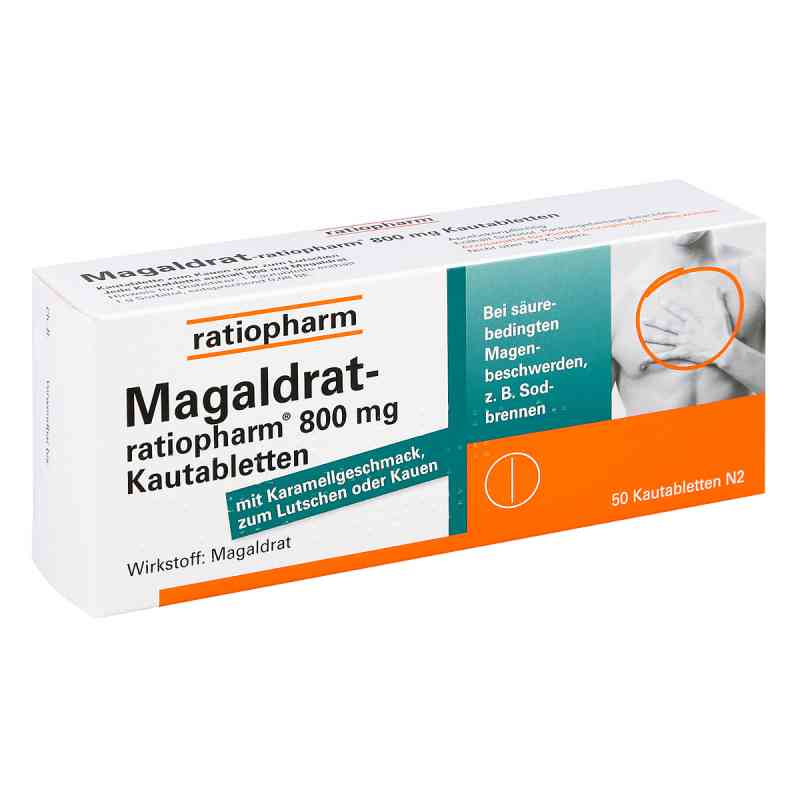 Magaldrat-ratiopharm 800mg 50 stk von ratiopharm GmbH PZN 04869887