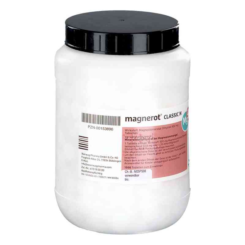 Magnerot Classic N Tabletten 1000 stk von Wörwag Pharma GmbH & Co. KG PZN 00153896