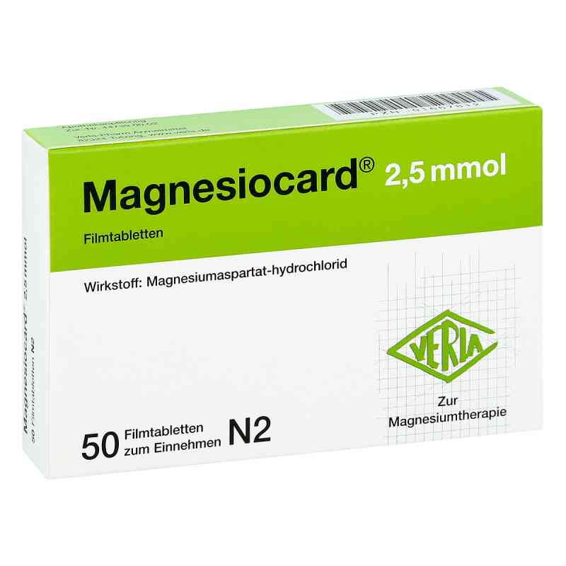 Magnesiocard 2,5 mmol Filmtabletten 50 stk von Verla-Pharm Arzneimittel GmbH & Co. KG PZN 01667812
