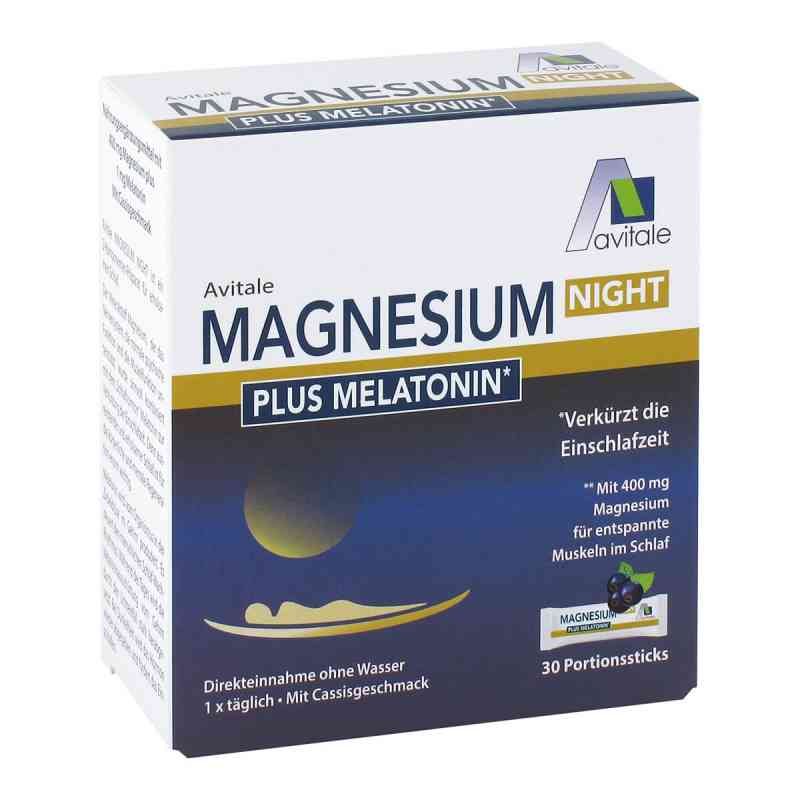 Magnesium Night Plus 1 mg Melatonin Pulver 30 stk von Avitale GmbH PZN 17267167