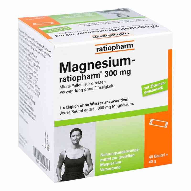 Magnesium Ratiopharm 300 mg Micro Pellets mit Granulat 40 stk von ratiopharm GmbH PZN 00066654