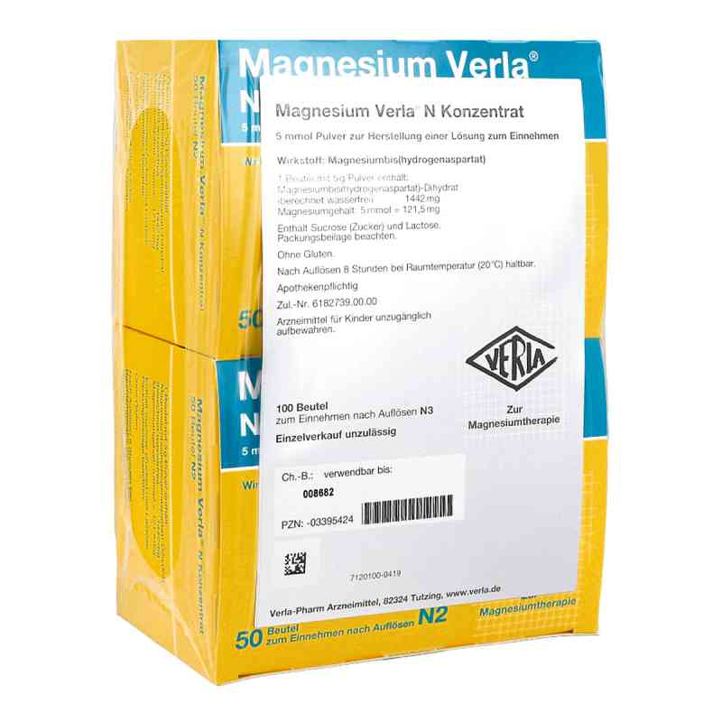 Magnesium Verla N Konzentrat 100 stk von Verla-Pharm Arzneimittel GmbH &  PZN 03395424