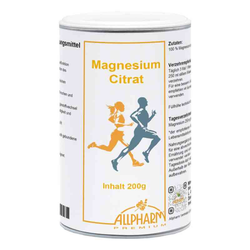 Magnesiumcitrat Pulver Premium Allpharm 200 g von ALLPHARM Vertriebs GmbH PZN 19361396