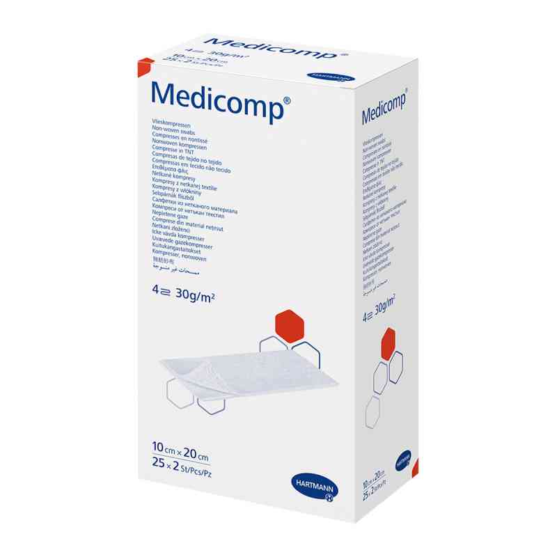 Medicomp Vlieskomp.steril 10x20 cm 4lagig 25X2 stk von PAUL HARTMANN AG PZN 16585468