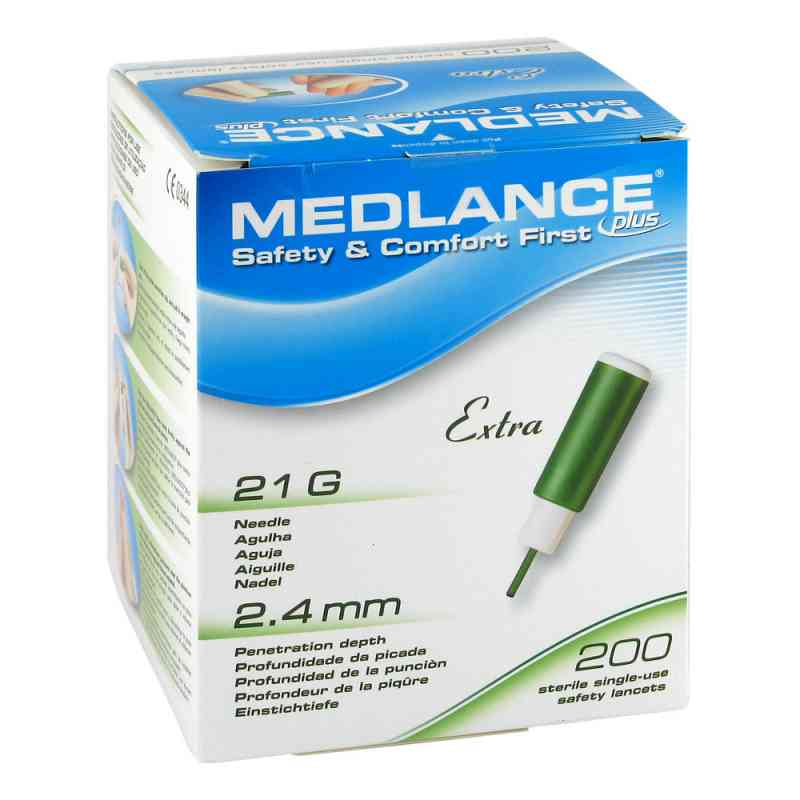 Medlance Plus Extra Sicherheitslanzetten 21 G 200 stk von Mediq Deutschland GmbH PZN 01131537
