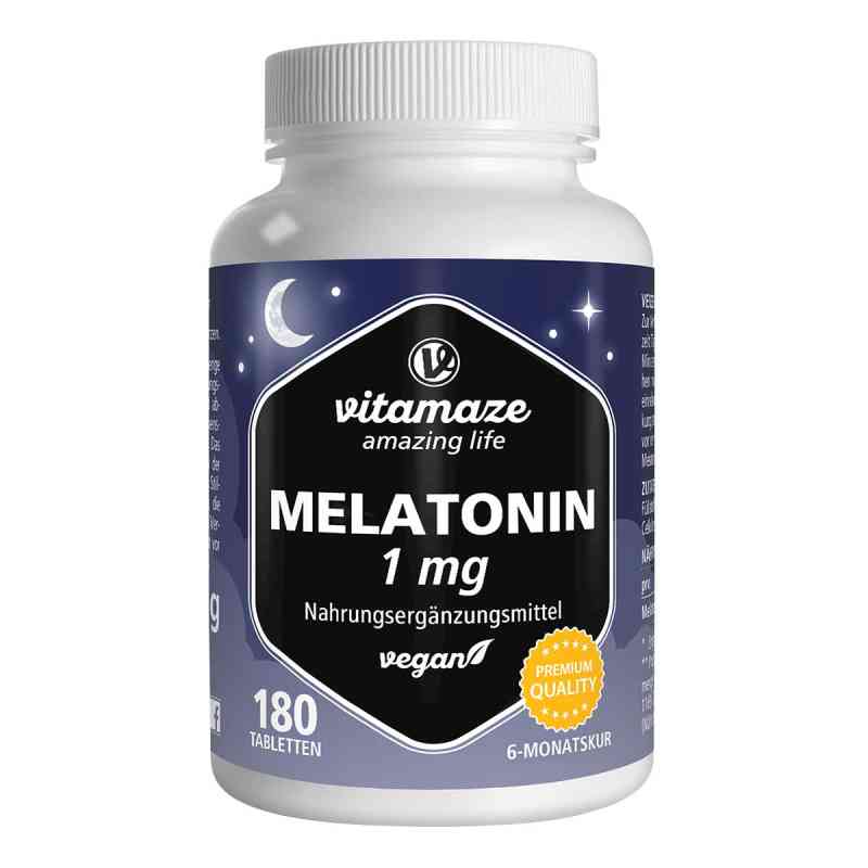 Melatonin 1 Mg Hochdosiert Vegan Tabletten 180 stk von Vitamaze GmbH PZN 18662411