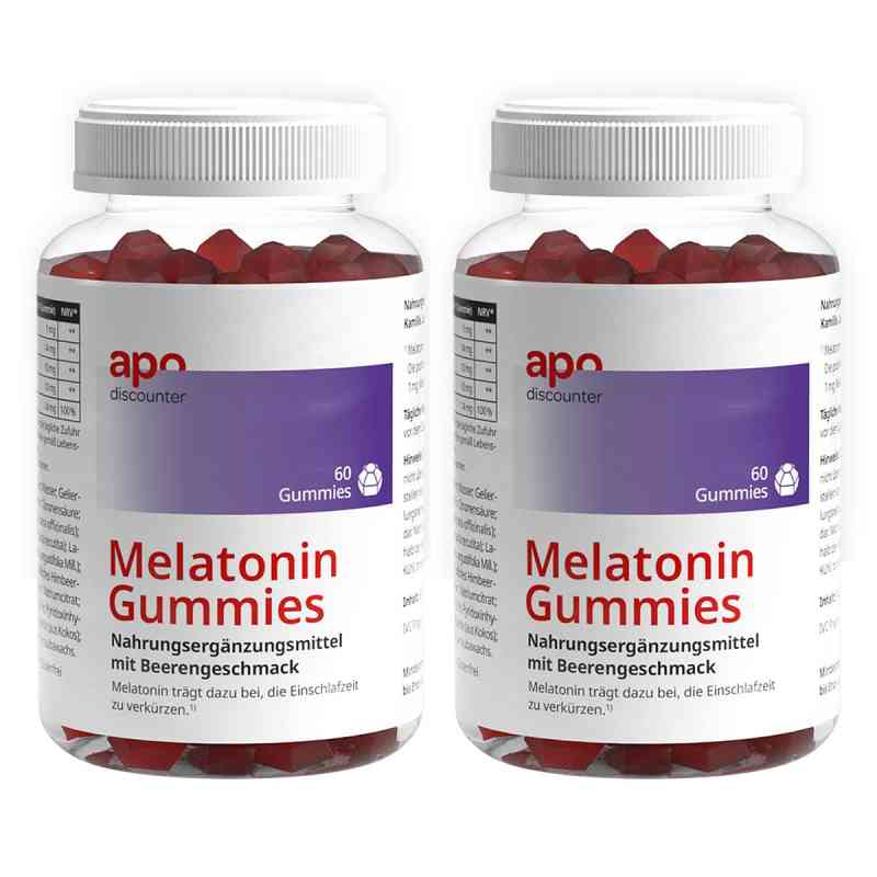 Melatonin Gummies von apodiscounter 2x60 stk von IVC Pragen GmbH PZN 08102756