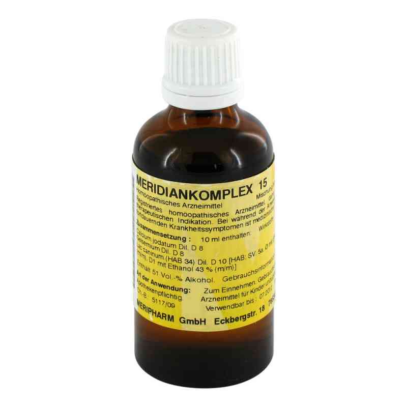 Meridiankomplex 15 Tropfen zum Einnehmen 50 ml von Meripharm GmbH Arzneimittelvertrieb PZN 08750083