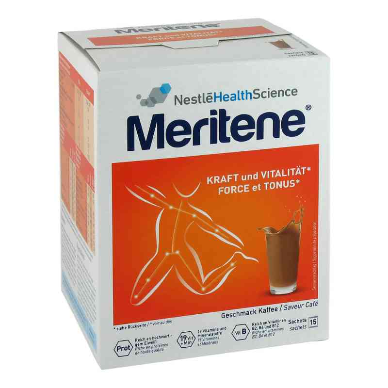 Meritene Kraft und Vitalität Kaffee Pulver 15X30 g von Nestle Health Science (Deutschla PZN 11851422