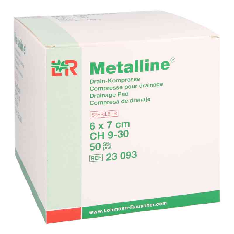 Metalline Drain Kompressen 6x7 cm 50 stk von B2B Medical GmbH PZN 16926107
