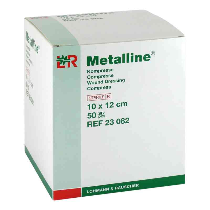 Metalline Kompressen 10x12cm steril 50 stk von Lohmann & Rauscher GmbH & Co.KG PZN 01495713
